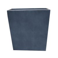 The GardenLite Terrace Planter Granite S 60x22x72cm is a large, rectangular, dark grey planter with a wide top opening and slightly tapered sides, shown against a plain white background.