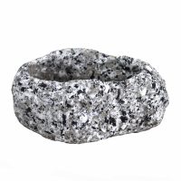 dart stone bowl granite grey rock planter pot for plants