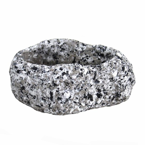 dart stone bowl granite grey rock planter pot for plants