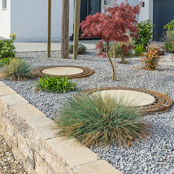 Modern rock garden